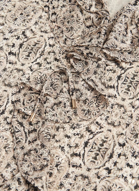 Cascading Ruffle Blouse