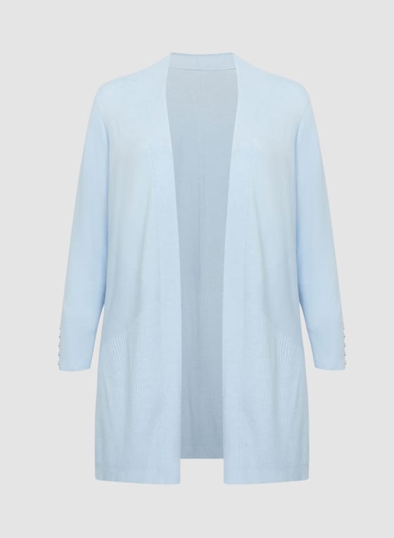 Stitch Detail Open Front Cardigan