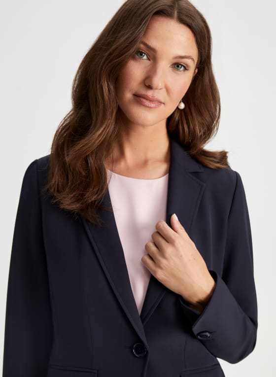 Notched Collar Blazer
