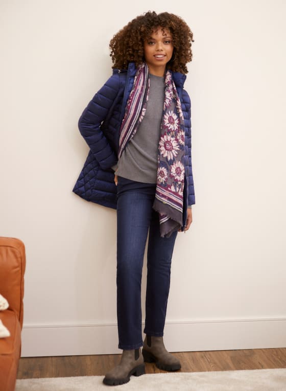 Packable Vegan Down Quilted Coat