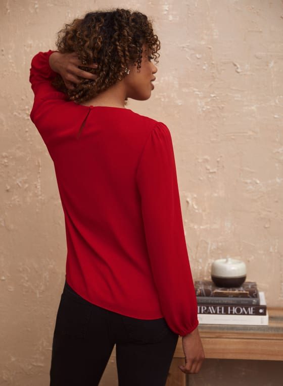 Rhinestone Detail Blouse