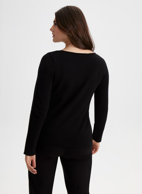 Colour Block Animal Motif Sweater