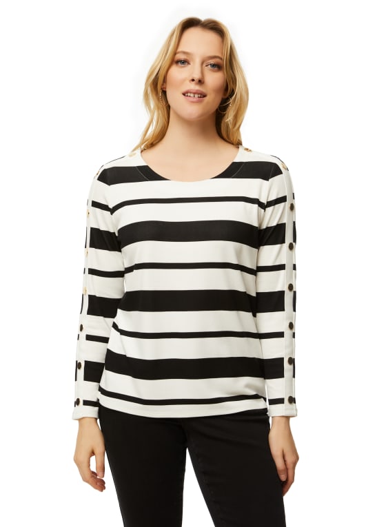 Stripe Print Top