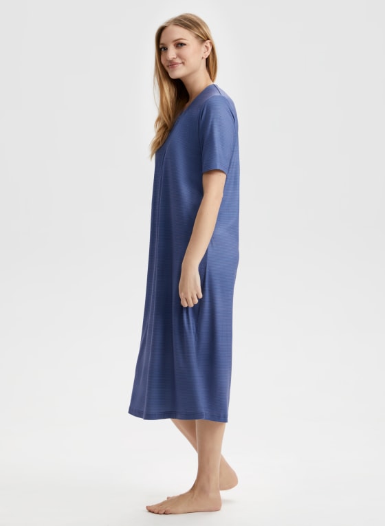 Zig Zag Print Nightgown