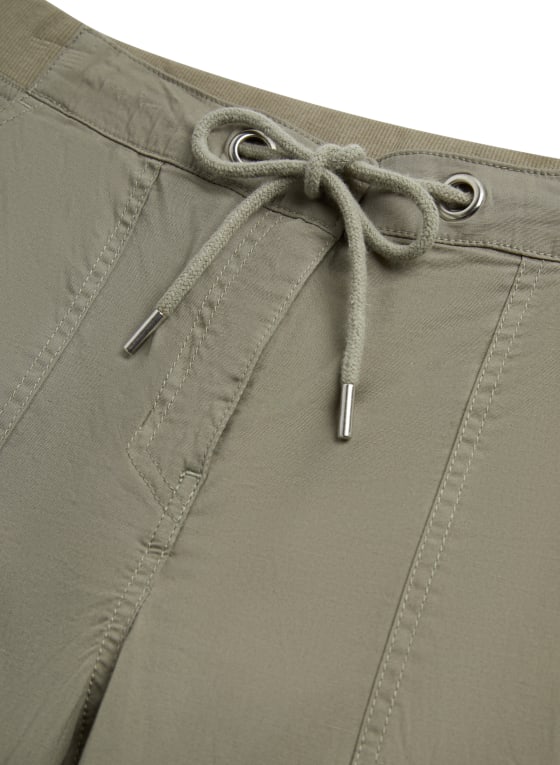 Cotton Capri Cargo Pants