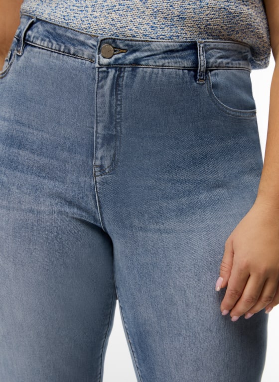 Embellished Denim Capris