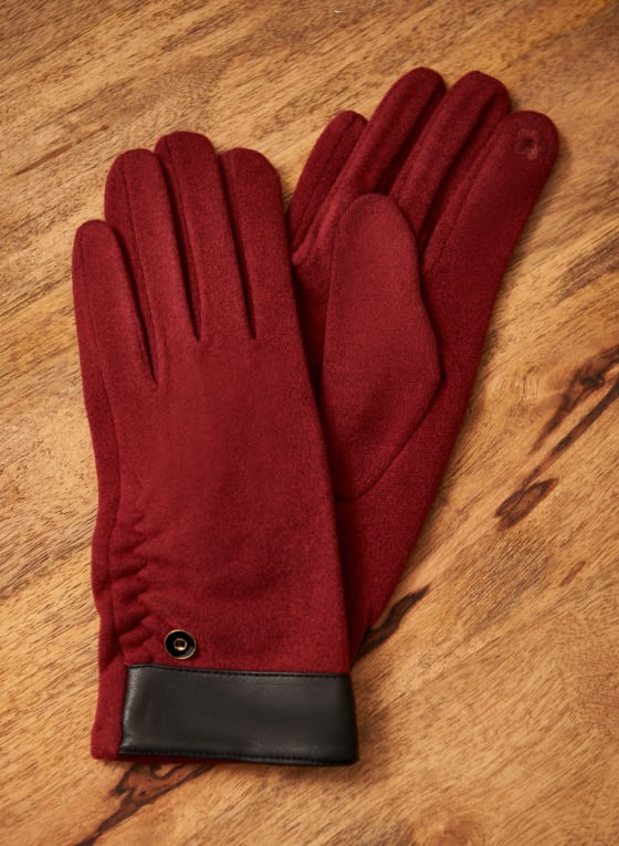 Faux Suede Gloves