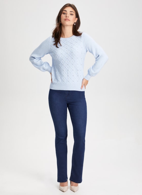 Embellished Crew Neck Sweater