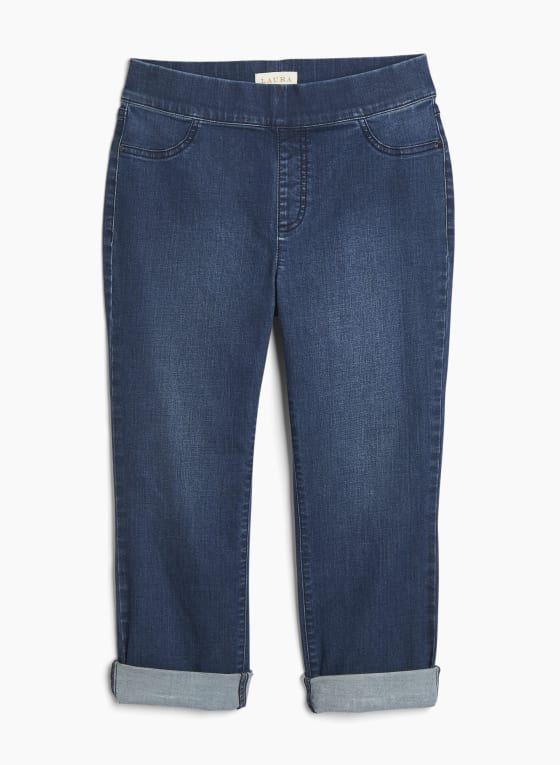 Denim Pull-On Capris