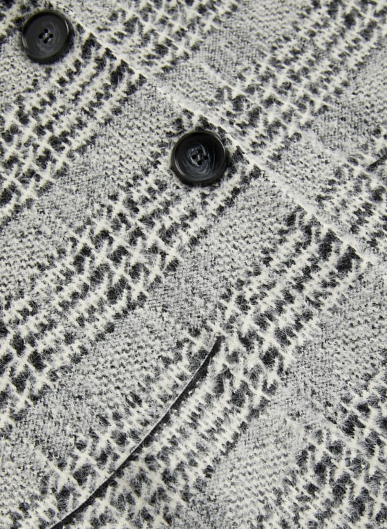 Plaid Print Coatigan