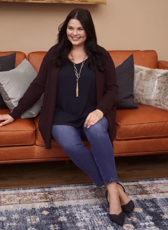 Sleeveless V-Neck Blouse