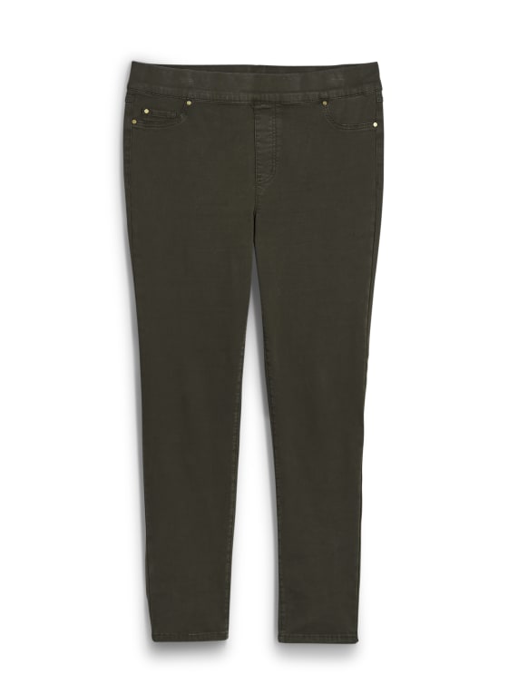 Pull-On Straight Leg Jeans