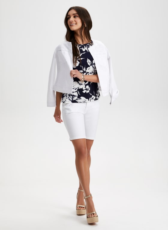 Drawstring Detail Floral Print Top