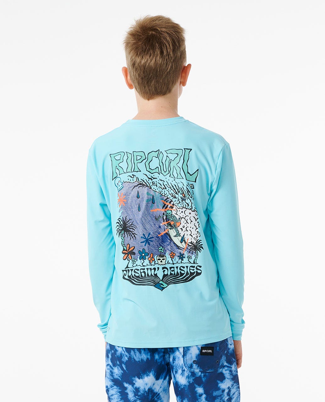 Pushin Daisies UPF Long Sleeve Rash Vest - Boys (8-16 years)