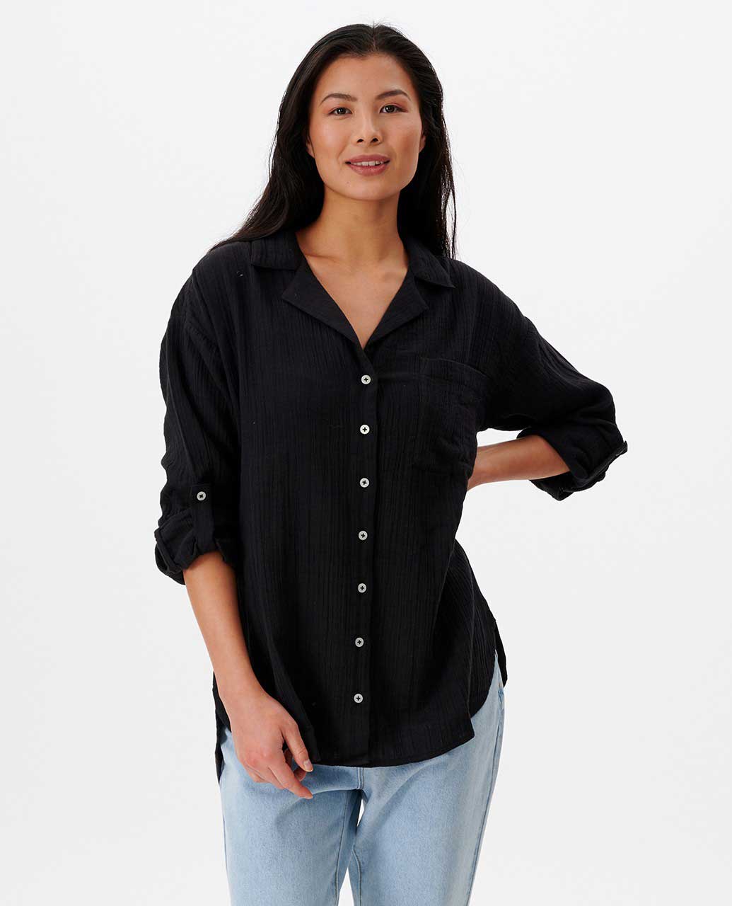 Premium Surf Long Sleeve Button Up Shirt