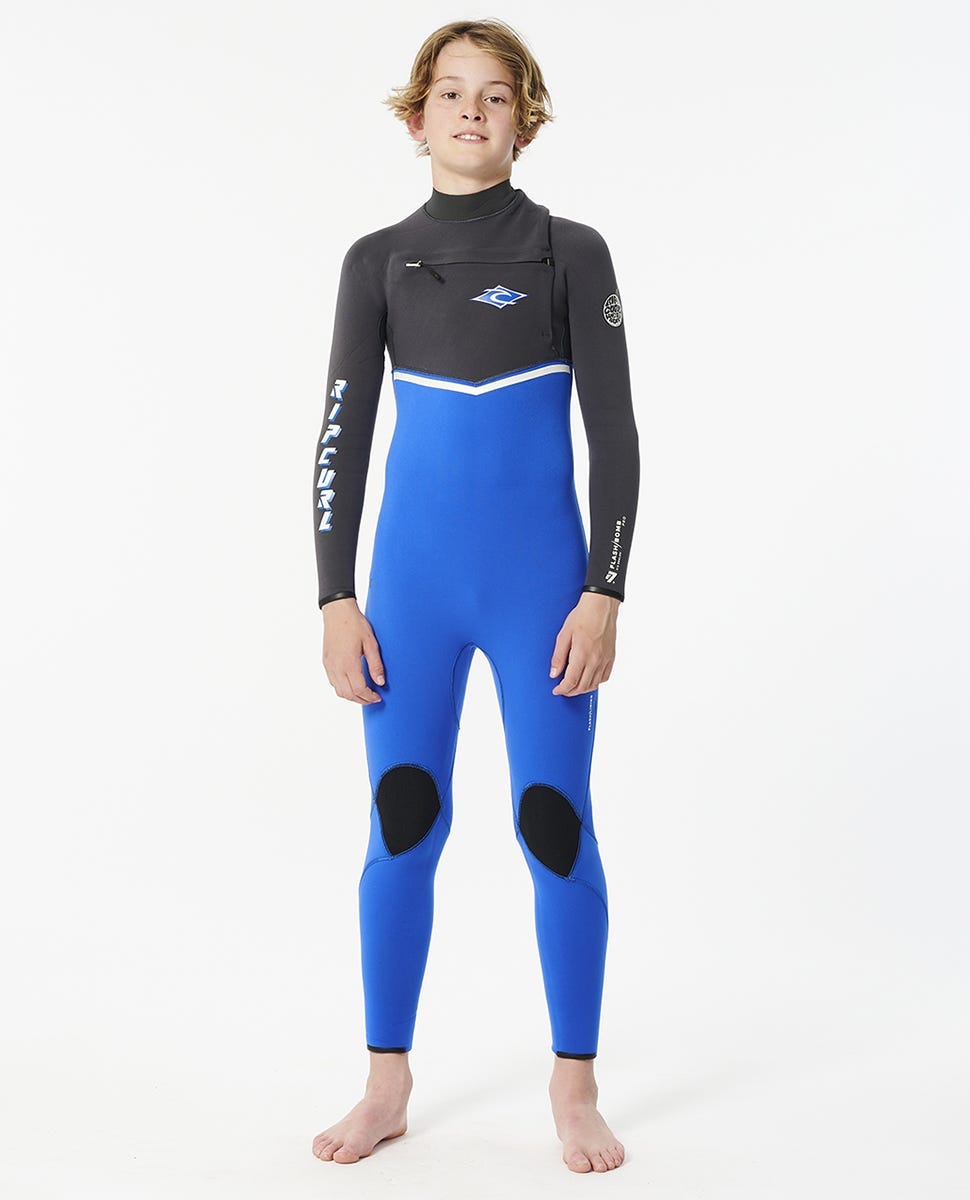 Kids Flashbomb 4/3 Chest Zip Wetsuit