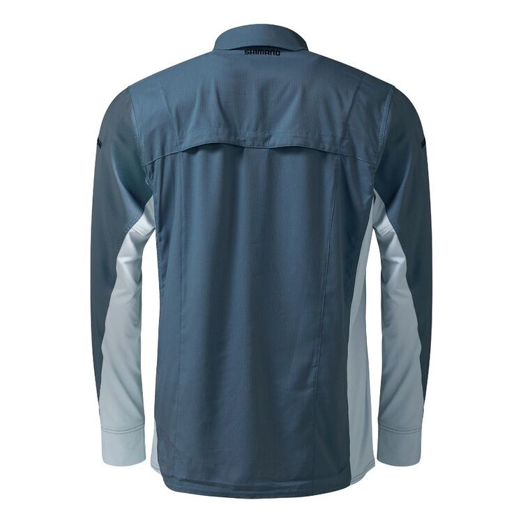 Shimano Pro Stretch Vented Navy Fishing Shirt