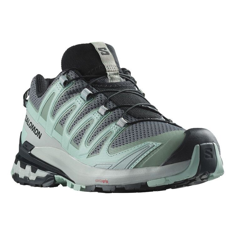 Salomon Women's XA Pro 3D V9 Low Hiking Shoes Quiet Shade/Lily Pad/Blue Haze