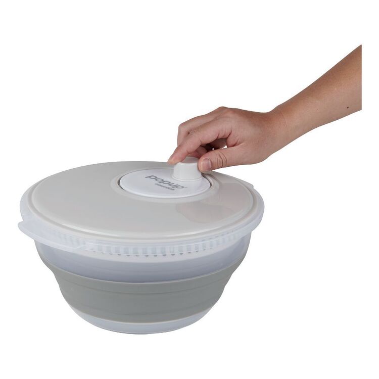 Pop Up Essentials Salad Spinner White