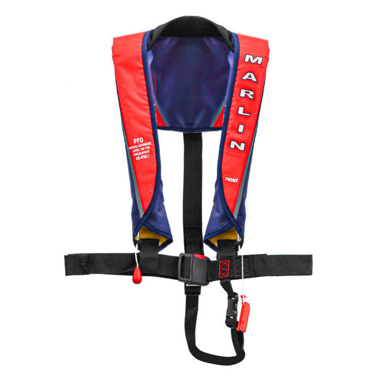 Marlin Children's Junior MK150 Inflatable Auto/Manual PFD Red Junior