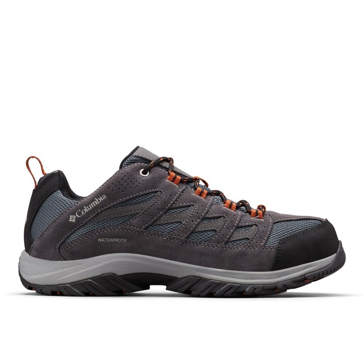Columbia Men's Crestwood Waterproof Low Hiking Shoes Graphite & Dark Adobe