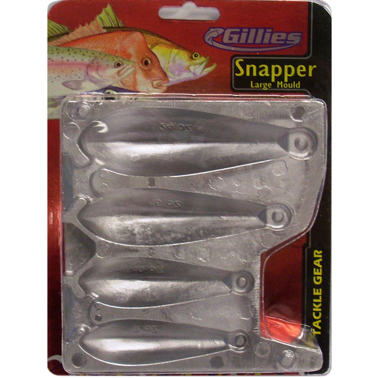 Gillies Snapper Large Mould Sinker Pack Large