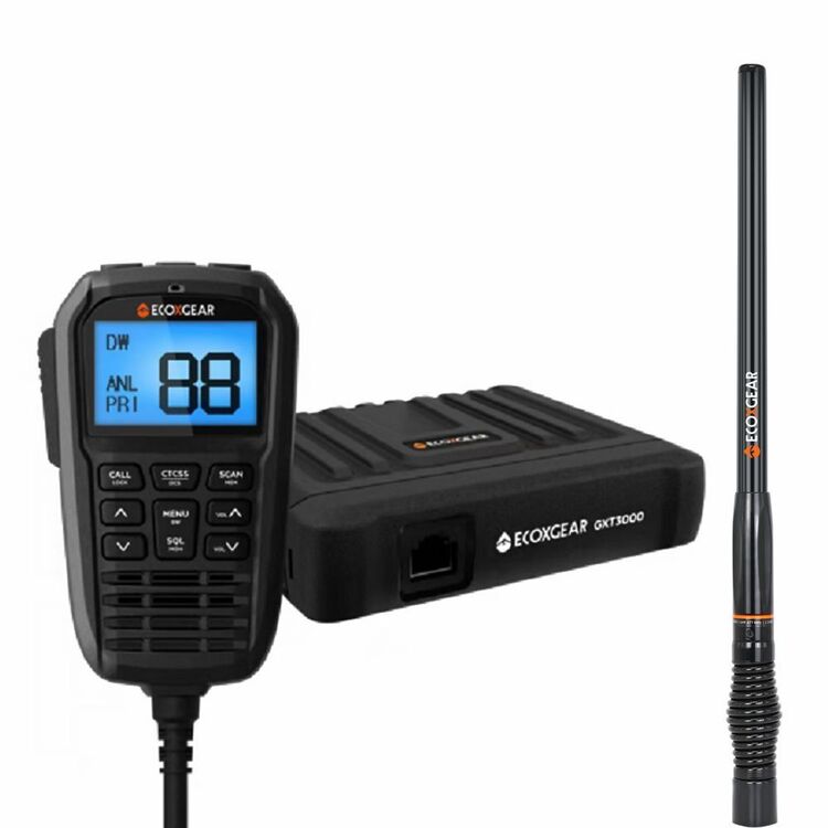 Ecoxgear 5 Watt Super Compact Remote UHF CB Radio 4x4 Pack Black