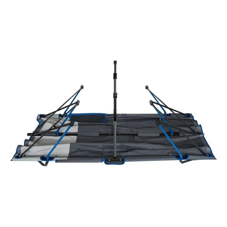 Spinifex Quick Fold Queen Camp Stretcher Blue & Grey