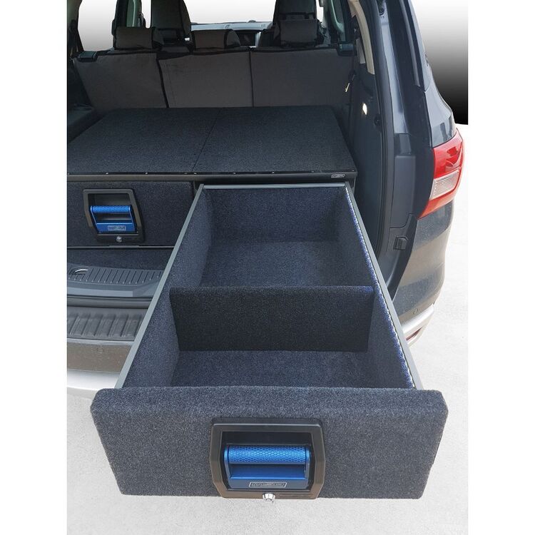 MSA 4X4 Twin Drawer For Toyota Landcruiser 200 Series Black & Blue 200 SERIES
