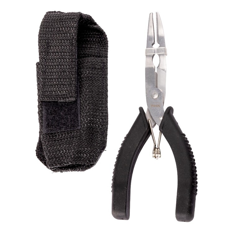 Penn Saltwater 6'' Bent Nose Pliers Grey 6 in