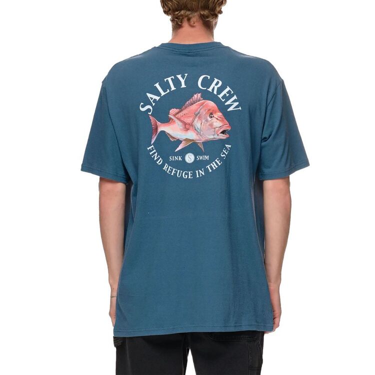 Salty Crew Men's Snap Attack Standard Short Sleeve Tee Dark Slate