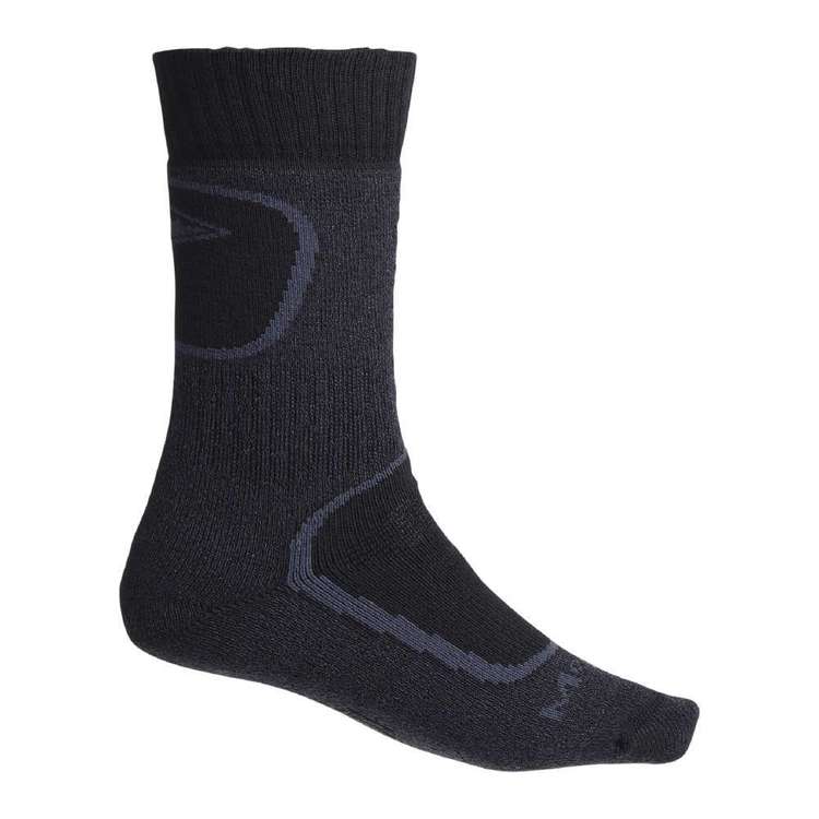 Mountain Designs Adults' Unisex Trekking COOLMAX Socks Charcoal & Black
