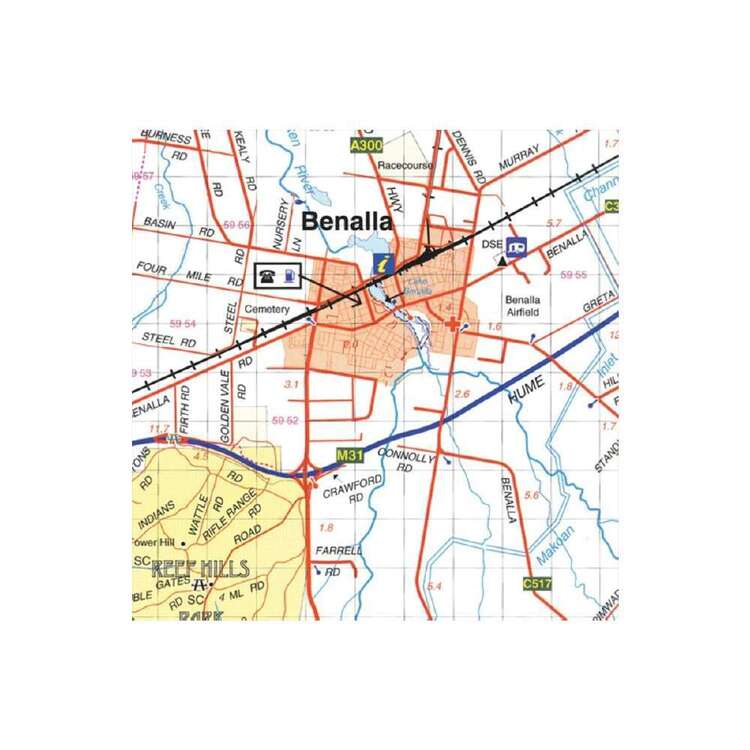 Rooftop Benalla - Mansfield - Strathbogie Ranges Map