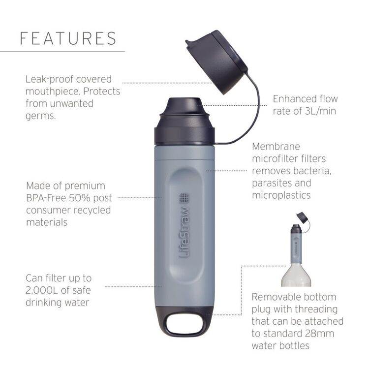 LifeStraw Peak Series Solo Water Filter Blue