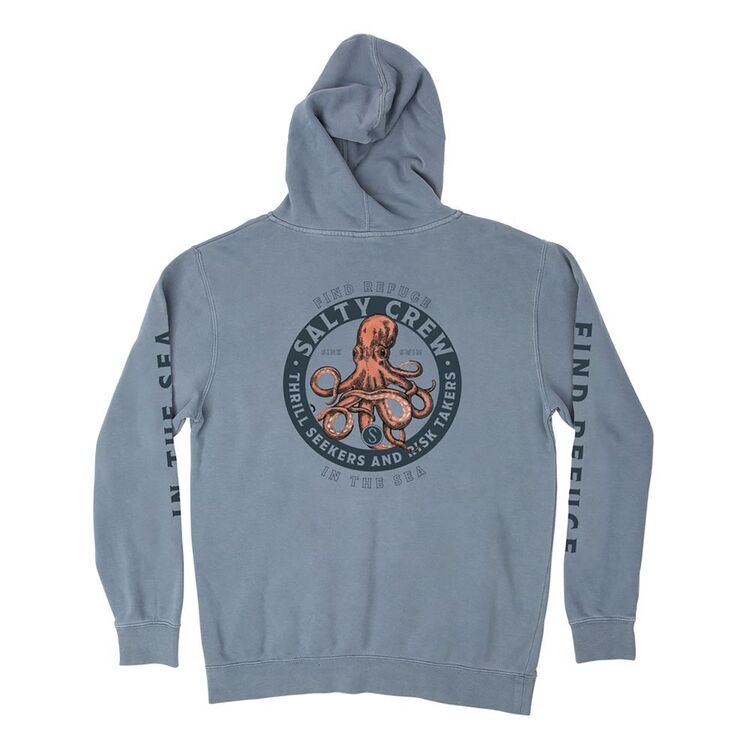 Salty Crew Deep Reach Overdyed Fleece Blue