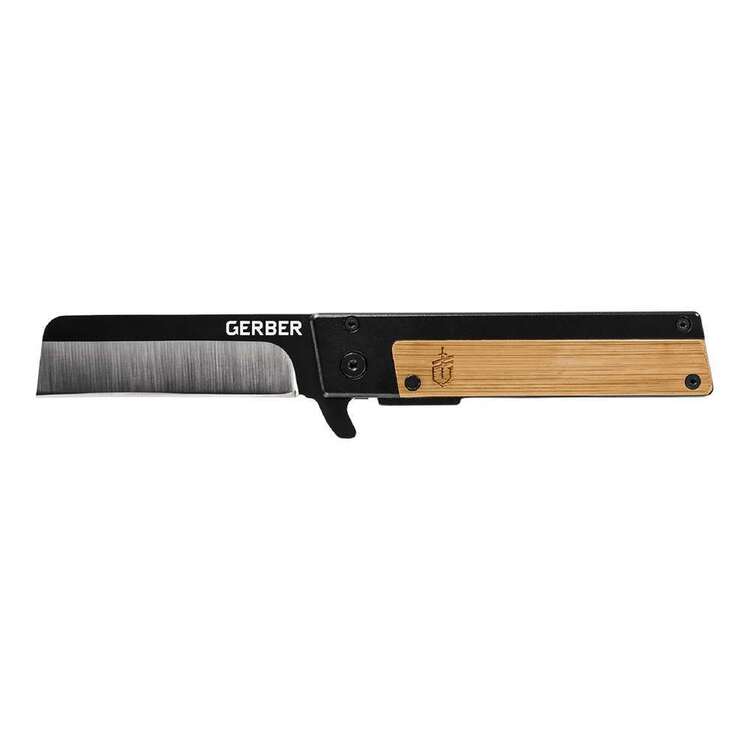 Gerber Quadrant Bamboo Folding Knife Silver