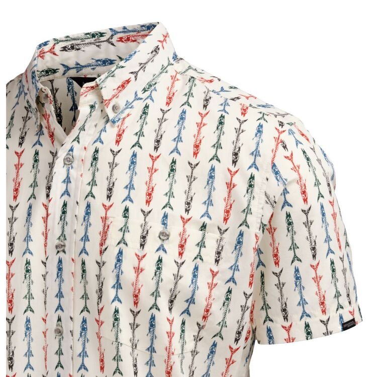 Mountain Designs Men's Tonga Short Sleeve Shirt Egret