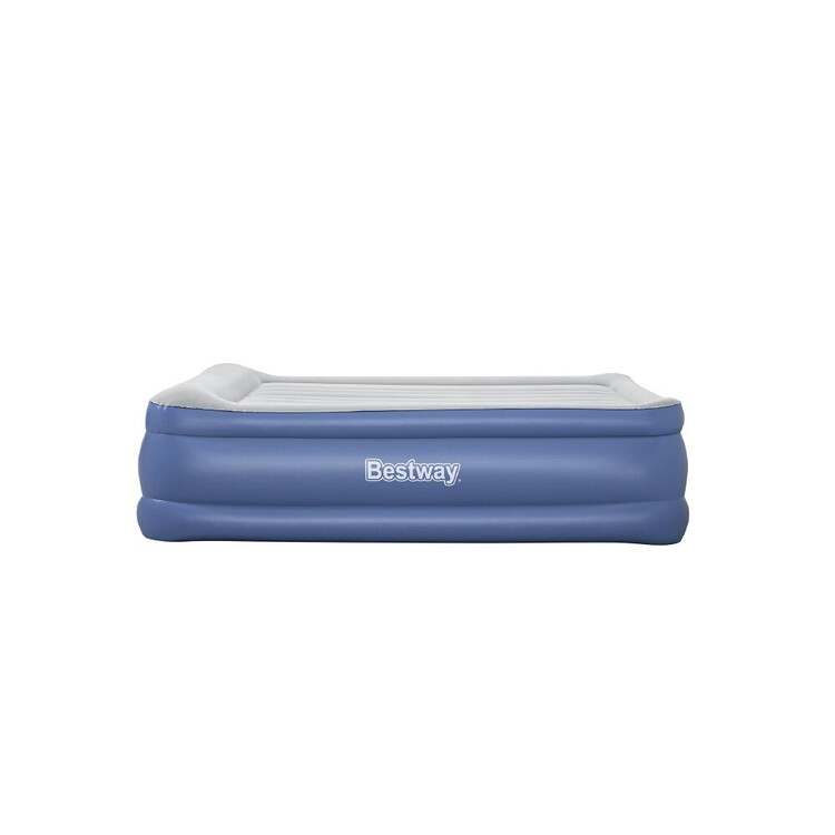 Bestway Nightright Double High Airbed with Pump Queen Navy Blue