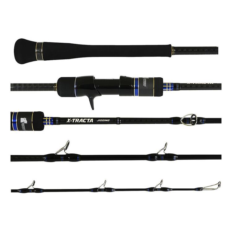 Samurai X-Tracta 5FT6IN PE4-8 Jig Overhead Rod Black 5Ft6In/Pe4-8