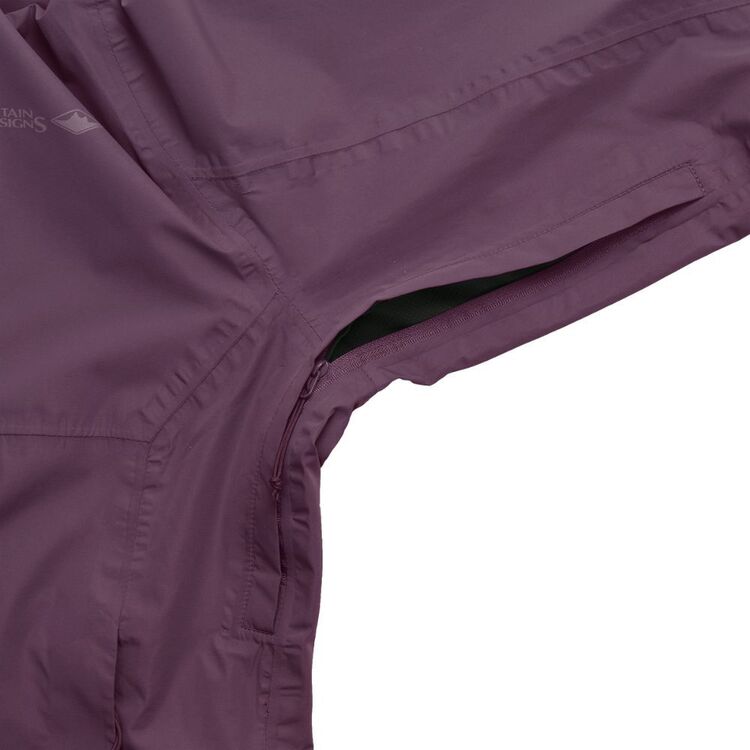 Mountain Designs Women's Florence Rain Jacket Purple