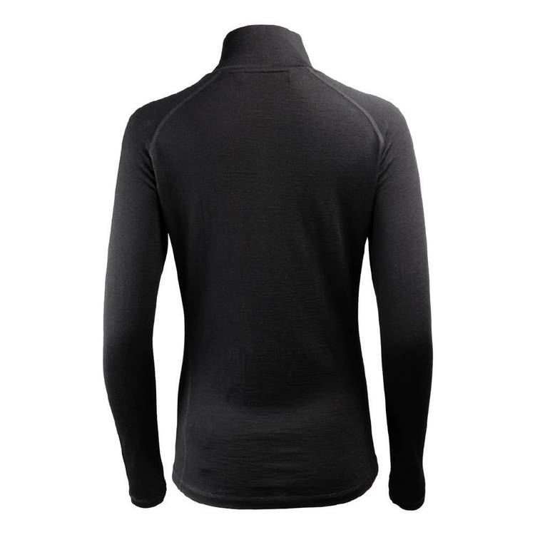 Mountain Designs Women's Merino Long Sleeve Quarter Zip Top Black