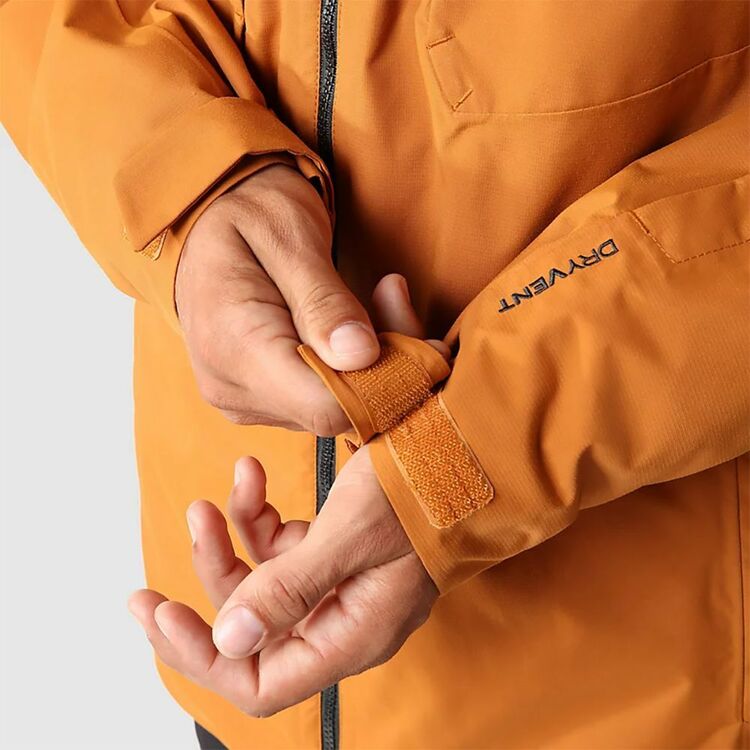 The North Face Men's Fourbarrel Tricot Jacket Leather Brown & Black