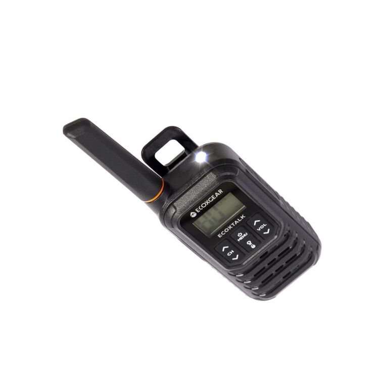Ecoxgear 1 Watt UHF CB Radio Handheld Twin Pack Black 1W