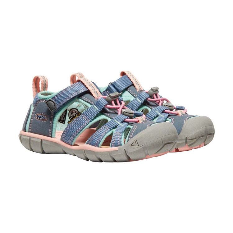 Keen Kid's Seacamp II Sandals Flint Stone Ocean Wave