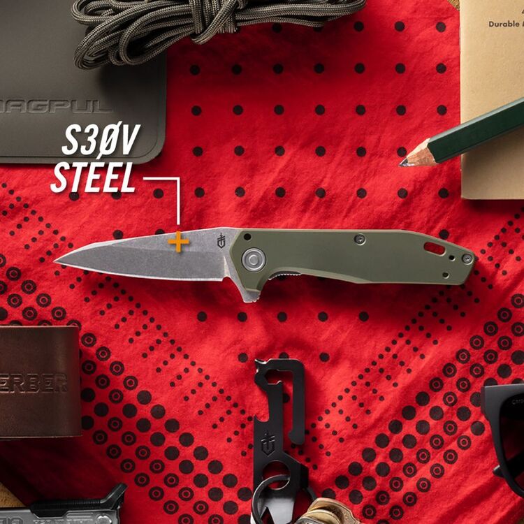 Gerber Fastball Folding Knife Sage Green