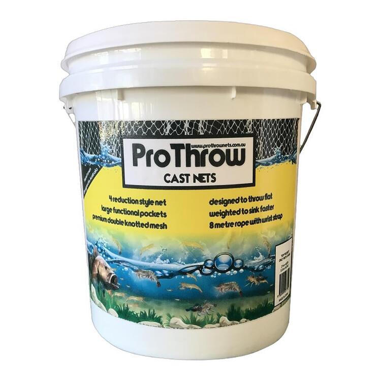 ProThrow 12 Foot Top Pocket Cast Net 1In/12Ft