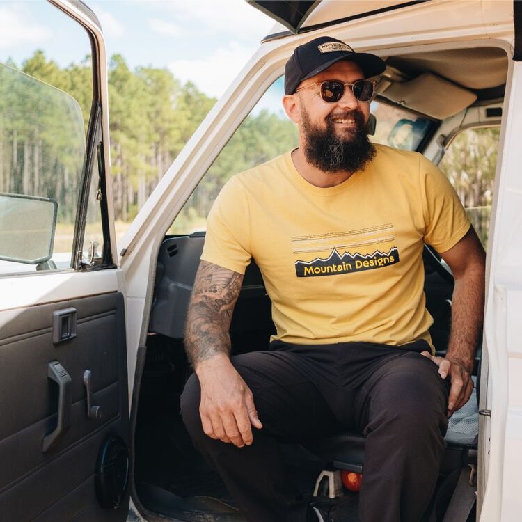 Mountain Designs Men's Heritage Tee Mustard