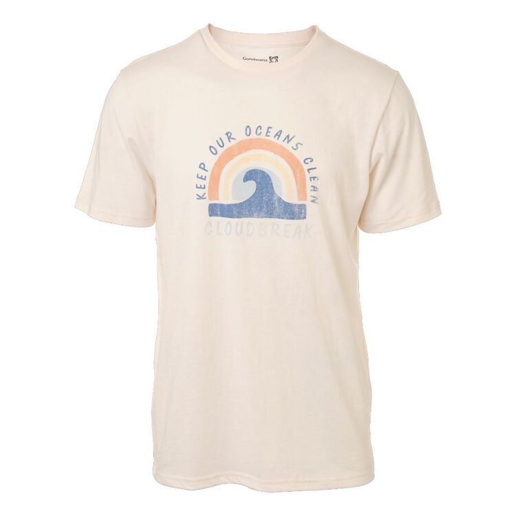 Gondwana Men's Rainbow Tee Vanilla