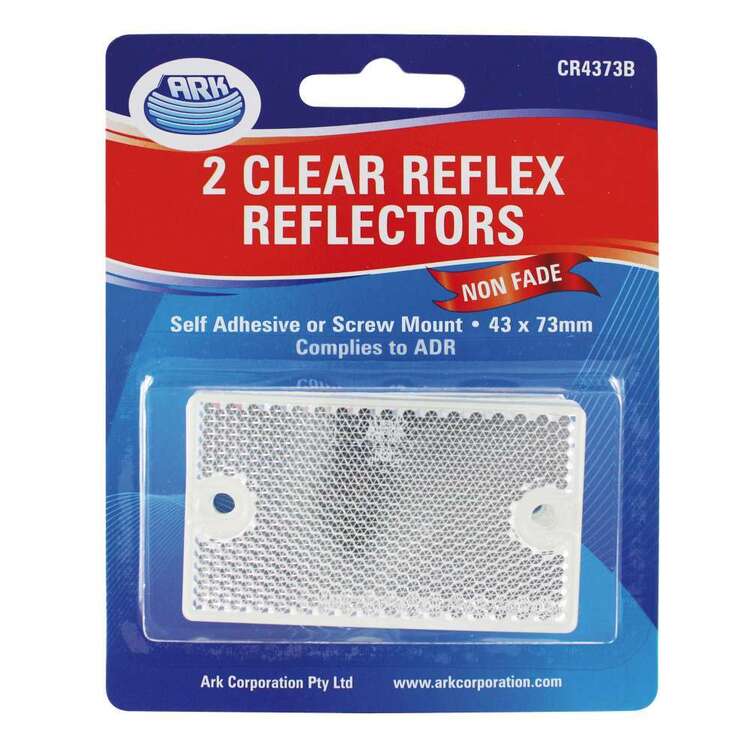 Ark Trailer Reflector 43x73mm Clear