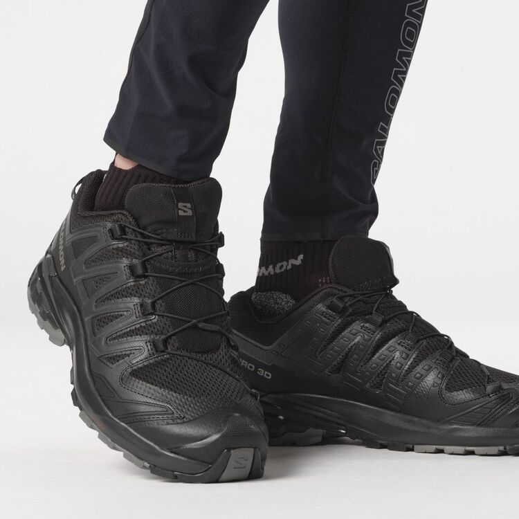 Salomon Men's XA Pro 3D V9 Wide Fit Low Hiker Black / Phantom / Pewter